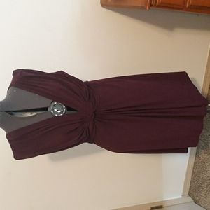 Plum colored dressy dress size 2X JFW